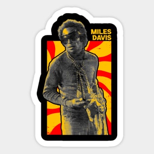 Retro Miles Davis Sticker